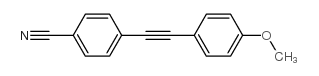 4-(4-methoxy-phenylethynyl)-benzonitrile结构式