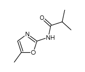 2-isobutyroylamino-5-methyloxazole结构式