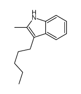 2-methyl-3-pentyl-1H-indole结构式