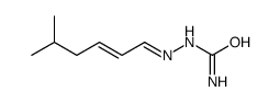 (5-methylhex-2-enylideneamino)urea Structure