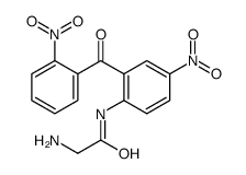 2-amino-N-[4-nitro-2-(2-nitrobenzoyl)phenyl]acetamide Structure