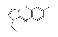 N-(2-chloro-4-methylphenyl)-3-ethyl-1,3-thiazol-2-imine Structure