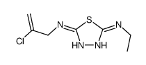 2-N-(2-chloroprop-2-enyl)-5-N-ethyl-1,3,4-thiadiazole-2,5-diamine Structure