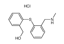 2-Hydroxymethyl-2'-methylaminomethyldiphenyl sulfide.HCl Structure