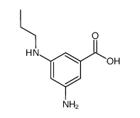 Benzoic acid, 3-amino-5-(propylamino)- (9CI) Structure