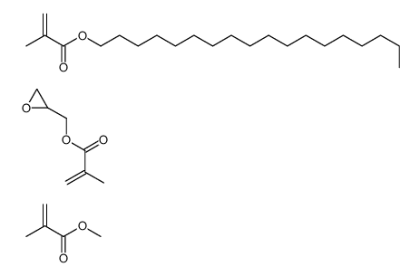 methyl 2-methylprop-2-enoate,octadecyl 2-methylprop-2-enoate,oxiran-2-ylmethyl 2-methylprop-2-enoate结构式