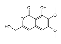 8-hydroxy-3-(hydroxymethyl)-6,7-dimethoxyisochromen-1-one Structure