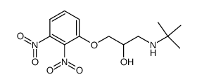 1-(2,3-dinitrophenoxy)-2-hydroxy-3-tert.-butylaminopropane Structure