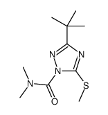 1-(Dimethylcarbamoyl)-3-tert-butyl-5-(methylthio)-1H-1,2,4-triazole structure