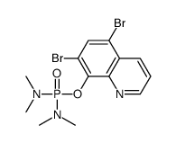 N-[(5,7-dibromoquinolin-8-yl)oxy-(dimethylamino)phosphoryl]-N-methylmethanamine Structure