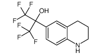 1,1,1,3,3,3-Hexa氟-2-(1,2,3,4-四氢-喹啉-6-基)-丙烷-2-醇结构式