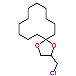 2-Chloromethyl-1,4-dioxa-spiro[4.11]hexadecane结构式