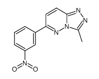 3-methyl-6-(3-nitro-phenyl)-[1,2,4]triazolo[4,3-b]pyridazine Structure