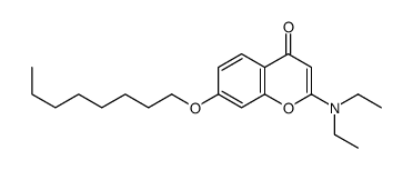 2-(diethylamino)-7-octoxychromen-4-one Structure