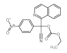 [cyano-isoquinolin-1-yl-(4-nitrophenyl)methyl] ethyl carbonate结构式