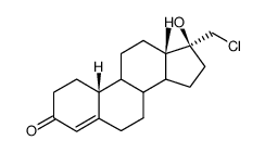 17α-Chloromethyl-17β-hydroxyestr-4-en-3-one Structure