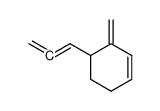 3-Methylene-4-propadienyl-1-cyclohexene structure