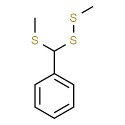 Methyl[(methylthio)phenylmethyl] persulfide结构式