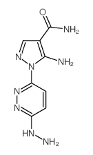 5-amino-1-(6-hydrazinylpyridazin-3-yl)pyrazole-4-carboxamide Structure