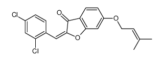 2-[(2,4-dichlorophenyl)methylidene]-6-(3-methylbut-2-enoxy)-1-benzofuran-3-one结构式