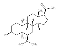 1-[(3S,5R,6R,8S,9S,10R,13R,14S,17S)-6-dimethylamino-3,5-dihydroxy-10,13-dimethyl-1,2,3,4,6,7,8,9,11,12,14,15,16,17-tetradecahydrocyclopenta[a]phenanthren-17-yl]ethanone Structure