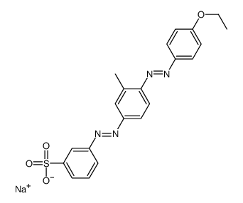 3-[[4-[(4-Ethoxyphenyl)azo]-3-methylphenyl]azo]benzenesulfonic acid sodium salt结构式