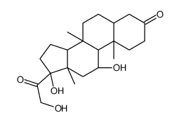 (5S,8S,9R,10S,11S,13S,14S,17R)-11,17-dihydroxy-17-(2-hydroxyacetyl)-8,10,13-trimethyl-1,2,4,5,6,7,9,11,12,14,15,16-dodecahydrocyclopenta[a]phenanthren-3-one Structure