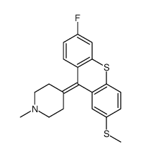 4-(6-fluoro-2-methylsulfanylthioxanthen-9-ylidene)-1-methylpiperidine结构式