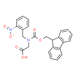 Fmoc-N-(2-nitrobenzyl)Gly-OH structure