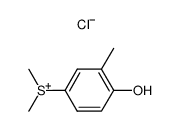 dimethyl(4-hydroxy-3-methylphenyl)sulfonium chloride结构式