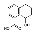 8-hydroxy-5,6,7,8-tetrahydronaphthalene-1-carboxylic acid结构式