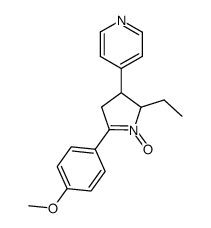 4-(5'-Aethyl-2'-(p-methoxyphenyl)-1'-pyrrolin-4'-yl)pyridin-1'-oxid结构式