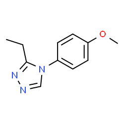 4H-1,2,4-Triazole,3-ethyl-4-(4-methoxyphenyl)-(9CI) structure