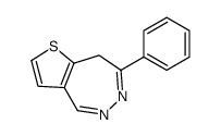 7-phenyl-8H-thieno[3,2-d]diazepine Structure