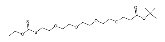 15-(2-ethoxythiocarbonylthio)-4,7,10,13,16-pentaoxahexadecanoic acid tert-butyl ester Structure