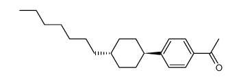 4-(trans-4-Heptylcyclohexyl)acetophenon structure