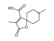 1-Oxa-8-azaspiro[4.5]dec-3-ene-4-carboxylicacid,3,8-dimethyl-2-oxo-(8CI) Structure