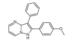 2-(4-methoxyphenyl)-3-phenyl-1,3a-dihydropyrazolo[1,5-a]pyrimidine结构式