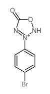 3-(4-bromophenyl)-1-oxa-2,4-diaza-3-azoniacyclopent-3-en-5-one structure