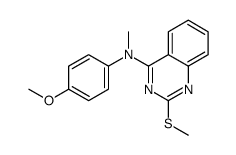 N-(4-methoxyphenyl)-N-methyl-2-methylsulfanylquinazolin-4-amine Structure