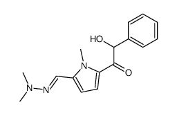 1-{5-[(dimethylhydrazono)methyl]-1-methyl-1H-pyrrol-2-yl}-2-hydroxy-2-phenylethanone结构式