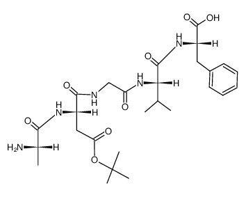 H-Ala-Asp(OBu-t)-Gly-Val-Phe-OH结构式