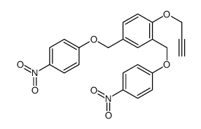 2,4-bis[(4-nitrophenoxy)methyl]-1-prop-2-ynoxybenzene Structure