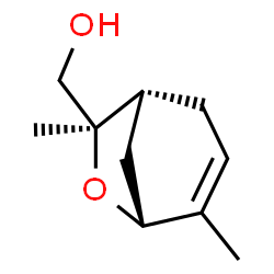 (1R,5R,7R)-4,7-Dimethyl-6-oxabicyclo[3.2.1]oct-3-ene-7-methanol结构式