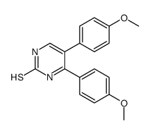 5,6-bis(4-methoxyphenyl)-1H-pyrimidine-2-thione结构式