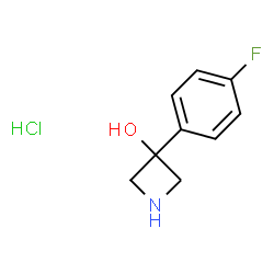 3-(4-FLUOROPHENYL)-3-AZETIDINOL结构式