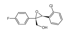 (2R,3S)-3-(2-chlorophenyl)-2-(4-fluorophenyl)oxiranemethanol结构式