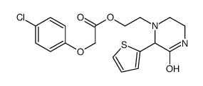 2-(3-Oxo-2-(2-thienyl)-1-piperazinyl)ethyl (4-chlorophenoxy)acetate picture