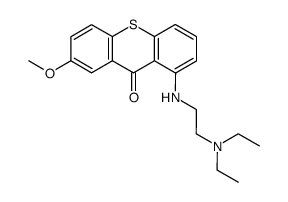 1-[[2-(Diethylamino)ethyl]amino]-7-methoxy-9H-thioxanthen-9-one结构式