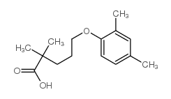 5-(2,4-dimethylphenoxy)-2,2-dimethylpentanoic acid Structure